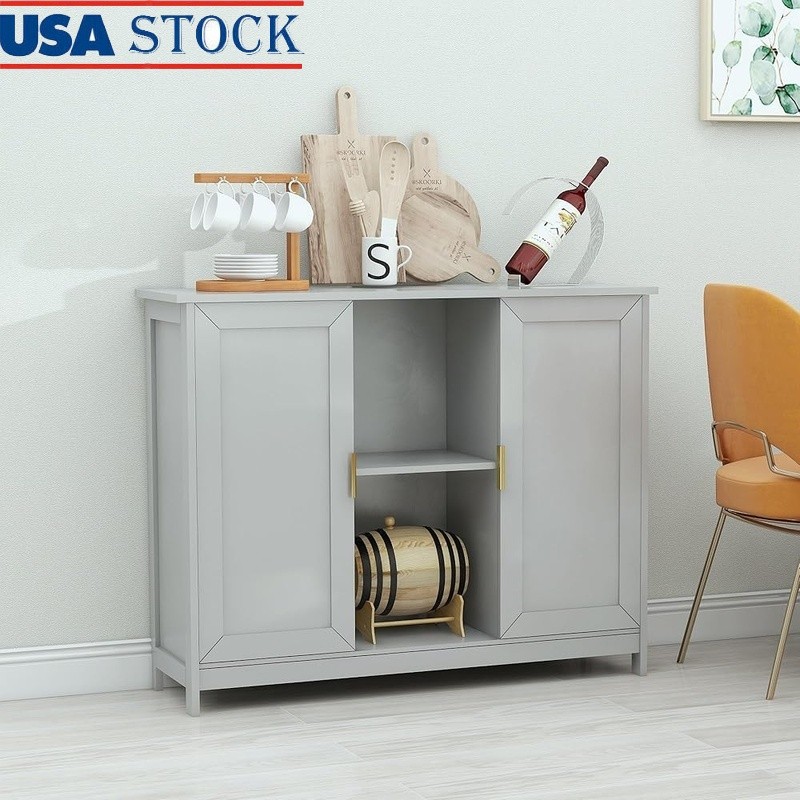 Multi Functional Storage Buffet Cabinet Kitchen Sideboard Entryway Home Decor US