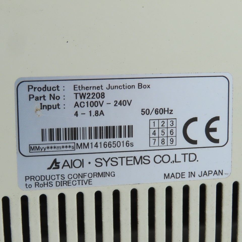 Aioi Systems TW2208 Controller Power Supply 100-240VAC Input TW2201 TW2191