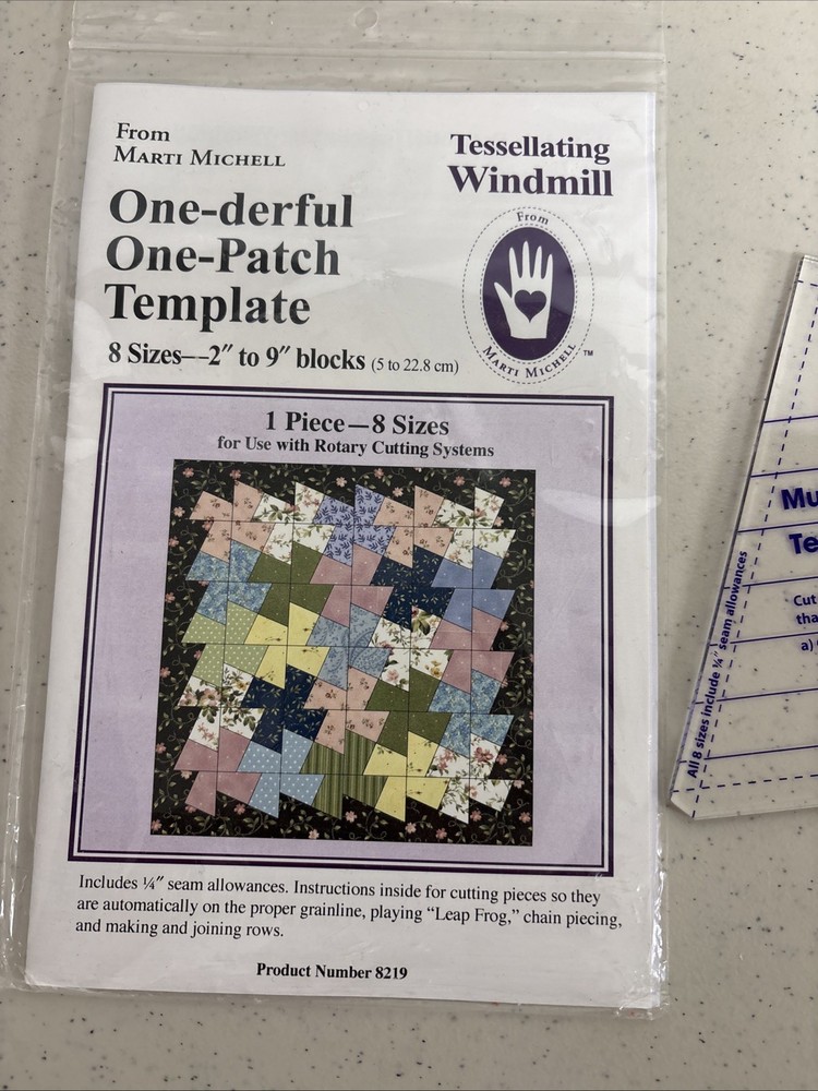 Marti Mitchell Tessellating Windmill One-derful One-Patch Template