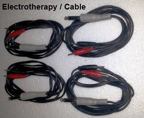Electrotherapy 4 Channel Electrode  Cable 4 Nos.for Model Dynoplus Stimulator %$