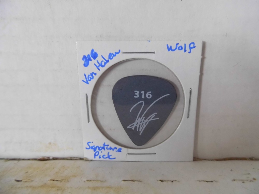 VAN HALEN "WOLF" SIGNATURE GUITAR PICK~READ DESCRIPTION #23~16