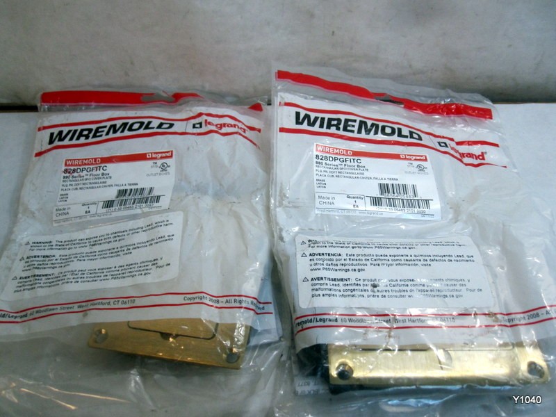 Wiremold Rectangular Duplex Cover Plate 828DPGFITC