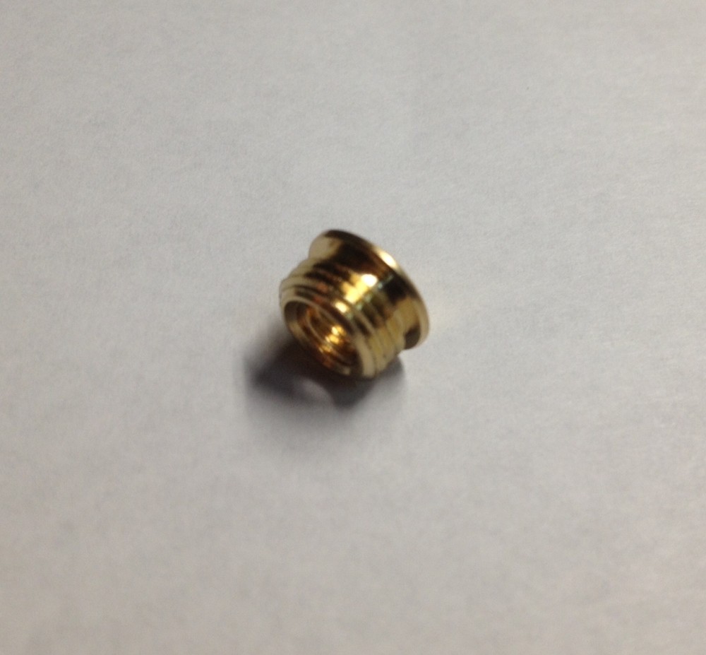 LAMP FINIAL REDUCER-1/8IP TO 1/4-27**SOLID BRASS**(1-PC.)