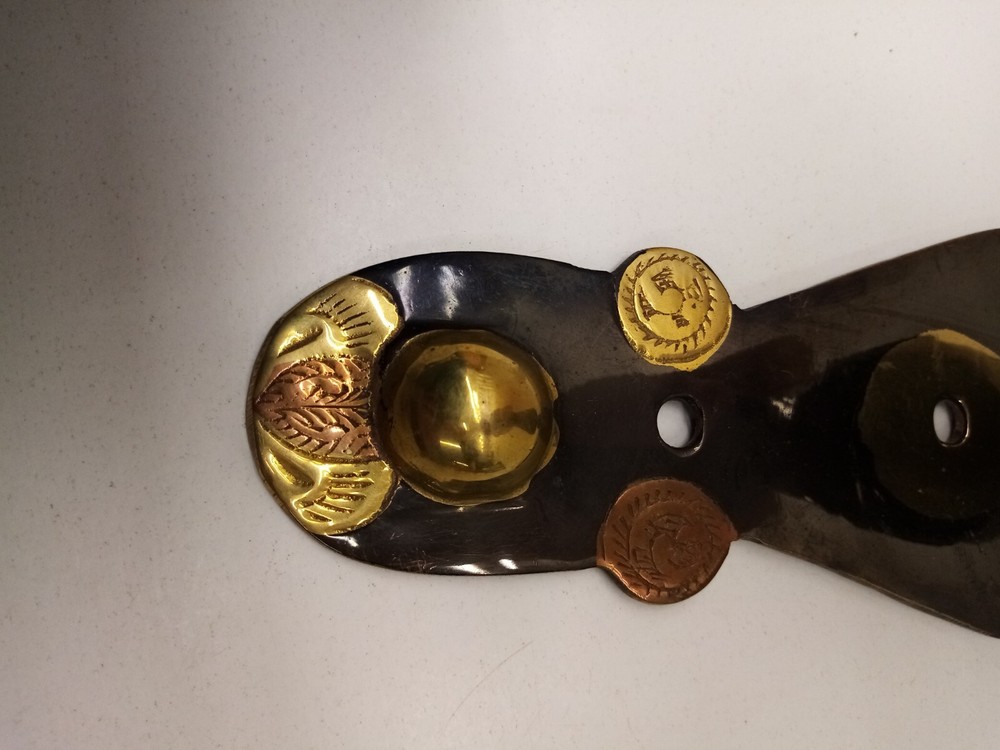 Brass Elephant Head Shape Door Knocker-damaged