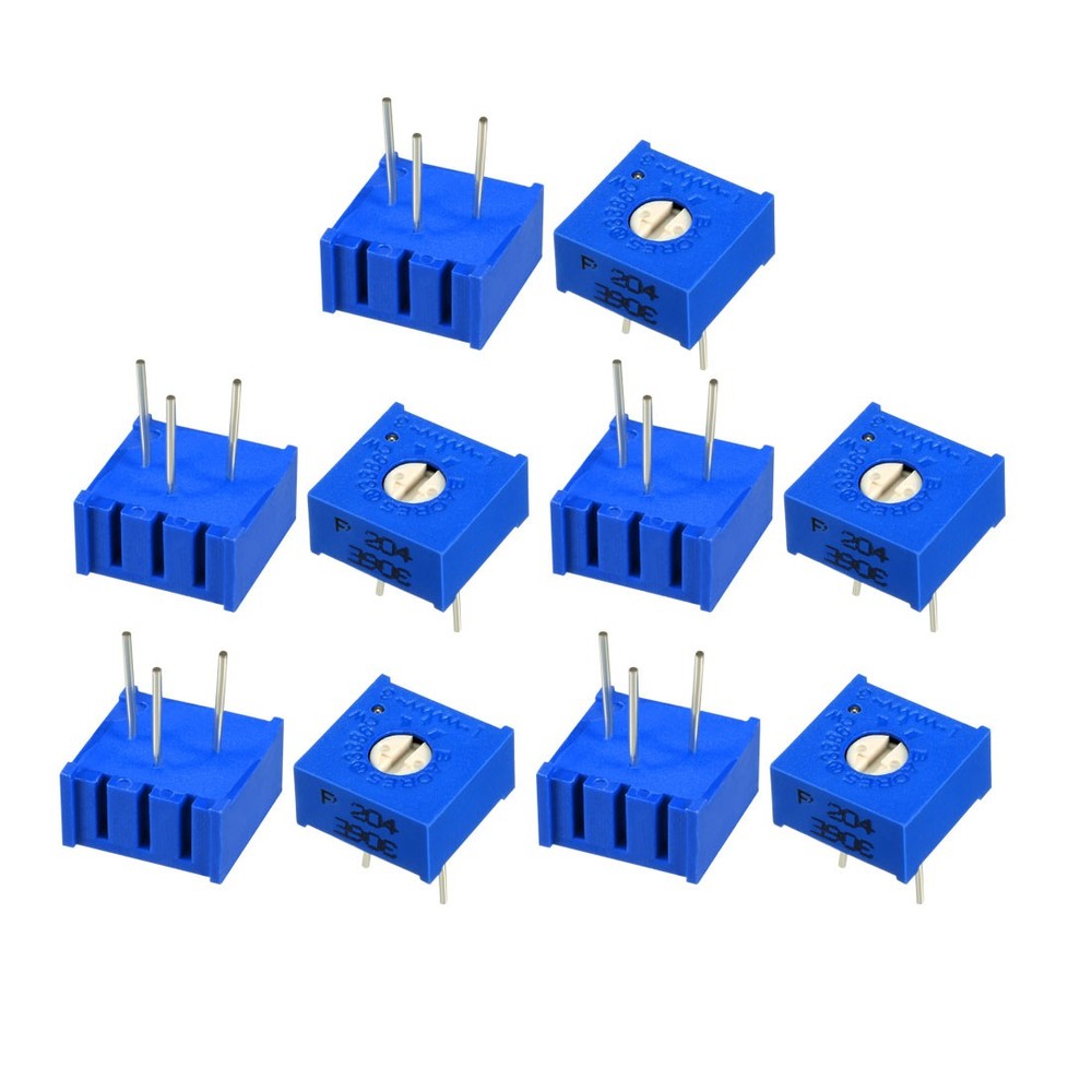 Variable Resistor 200k Ohm Top Adjustable Horizontal Cermet Potentiometer 10Pcs