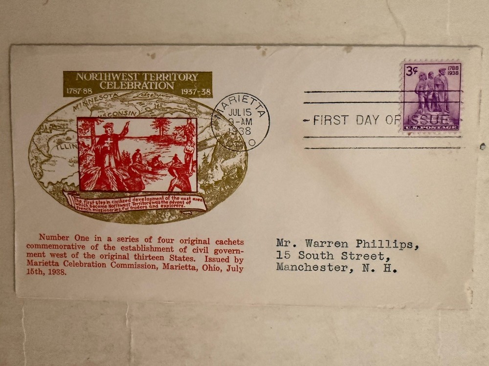 Latter Us Stamp Historical 1938