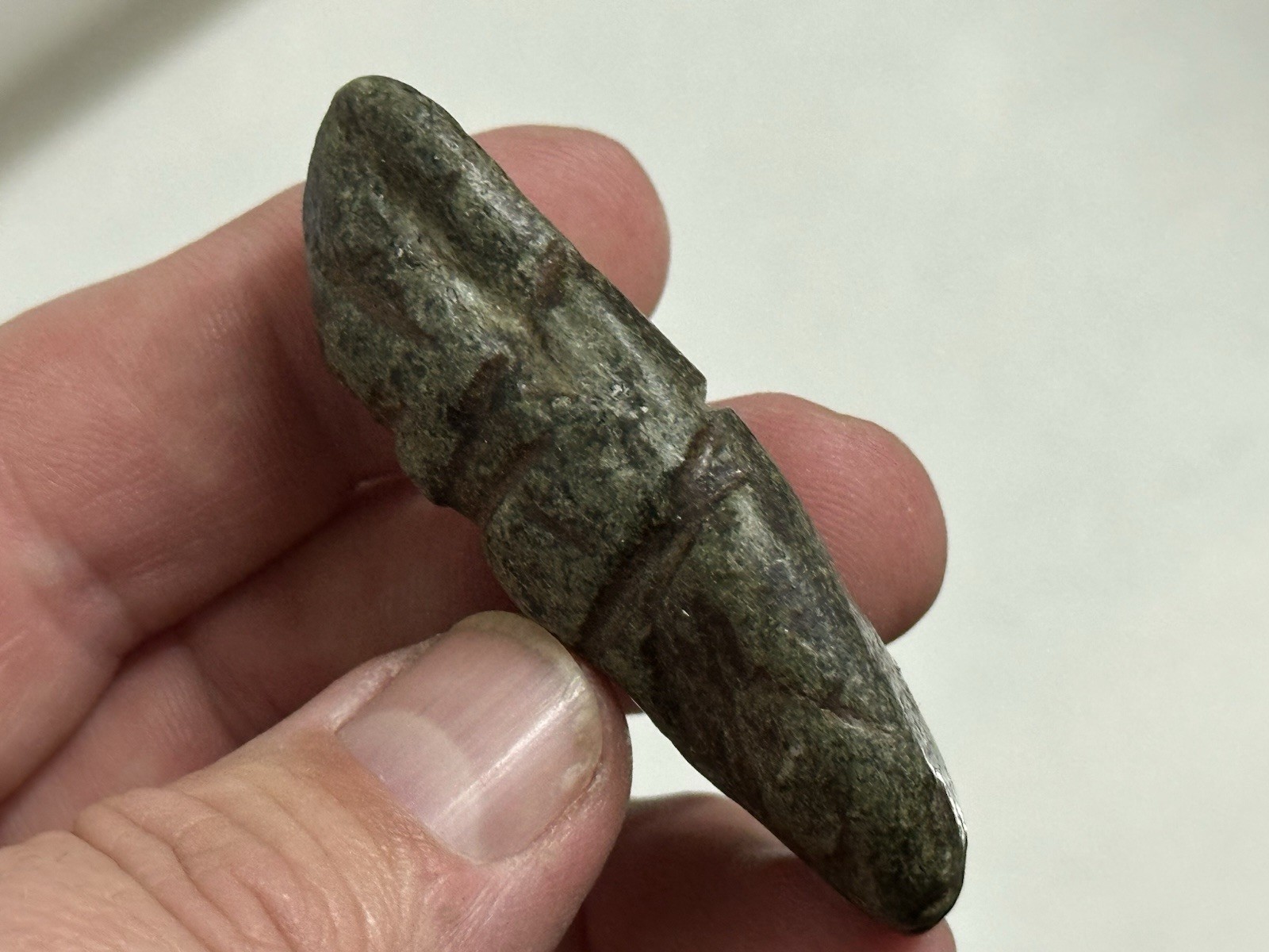 PRECOLUMBIAN HUMAN EFFIGY PENDANT AXE GOD OLMEC MEZCALA MIXTEC JADE JADEITE MAYA