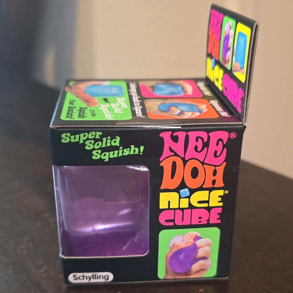 Schylling Nee Doh Super Solid Squish Squeeze Ball Purple 25352HY