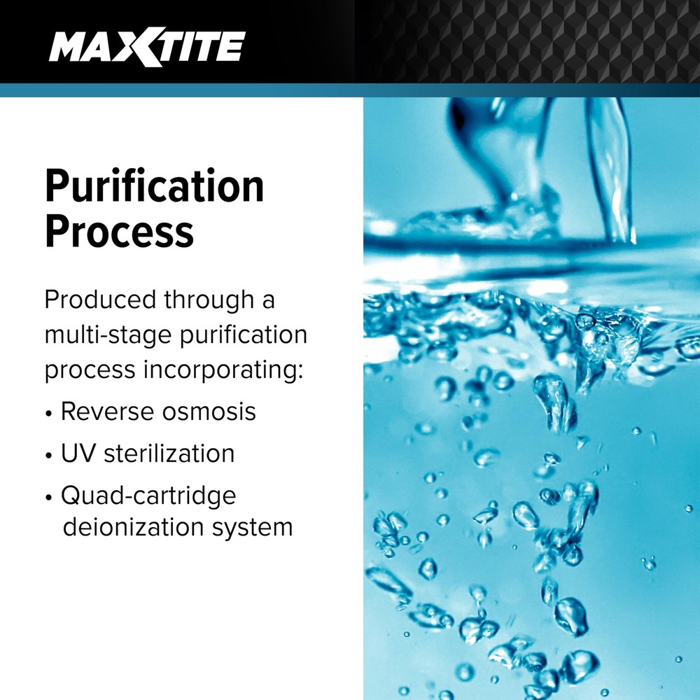 MAXTITE Type II Deionized Water 4 Gallon Lab Grade