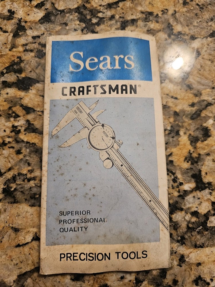 Vtg Sears CRAFTSMAN Precision Tools Sales Booklet & Useage Guide