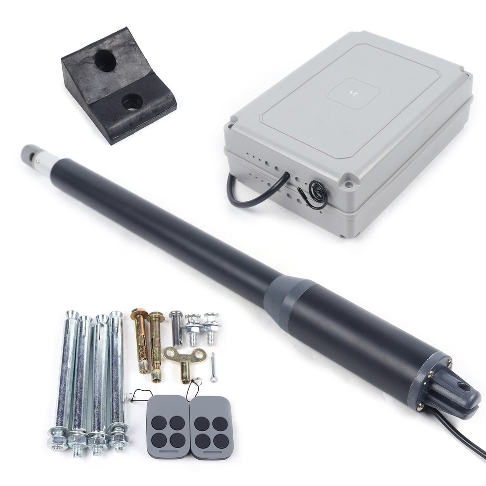 Automatic Gate Opener Kit Single Swing Gate Operator 325lbs w/ Remote Control