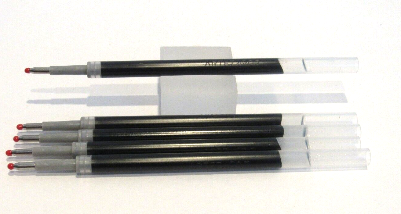 LOT of 10 Replacement Refills for Sharpie S-GEL Rollerball Gel Ink MED, BLUE