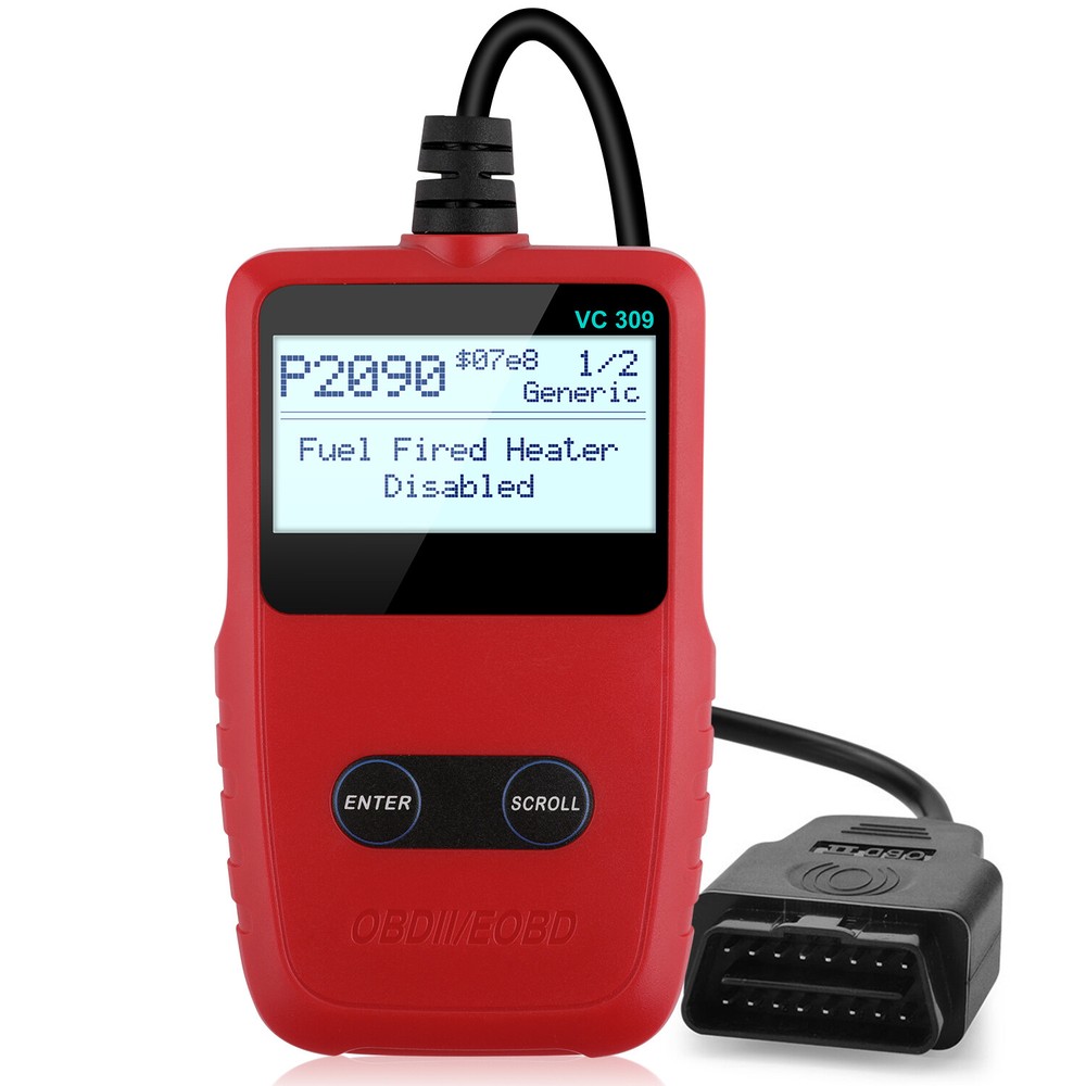 VC309 Car EOBD OBDII Scanner Code Reader Auto Fault Engine Diagnostic Reset Tool