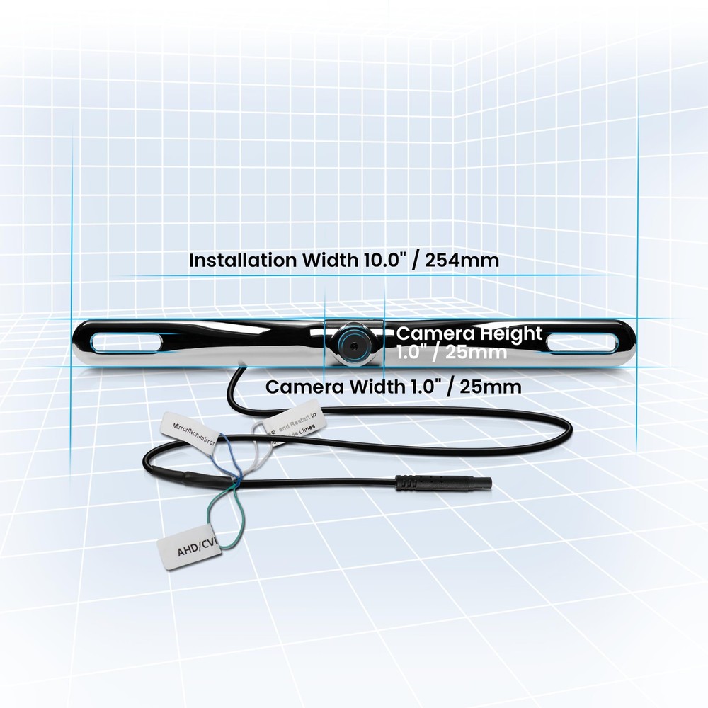 BOSS Audio Systems LPC35 Backup Car Rearview Reverse Camera accessory, Chrome
