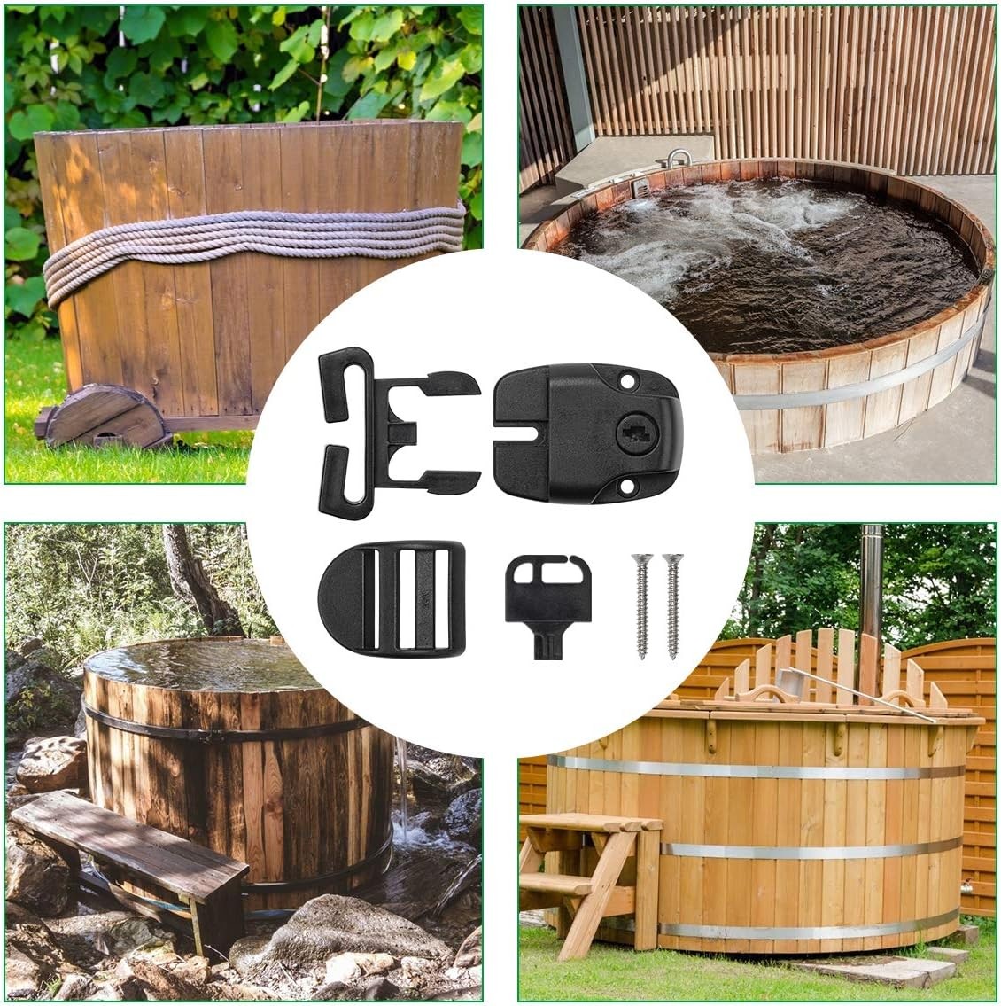 Spa Tub Cover Clip Replace Latches Clip Lock Kit for Spa Hot Tub Cover Spa Cover