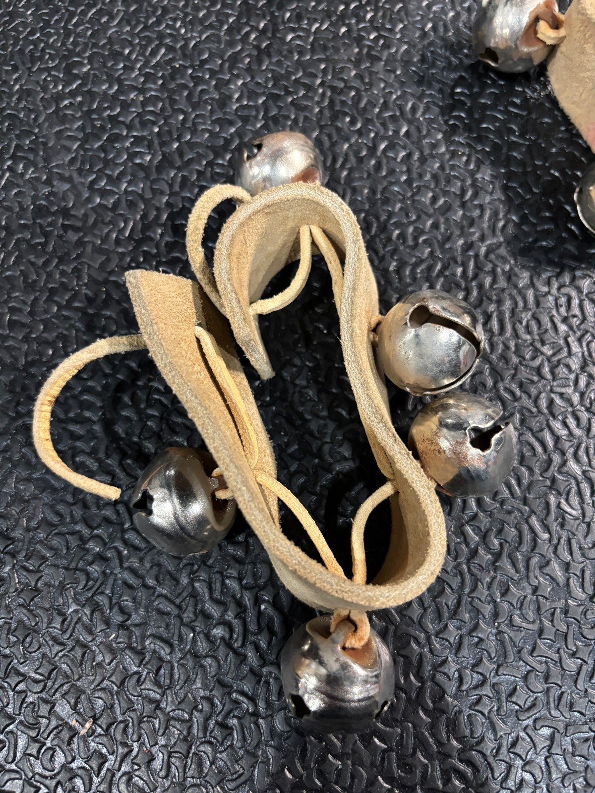 Ceremonial Native American Dancing Bells Leather/Bells AND Painted strap set