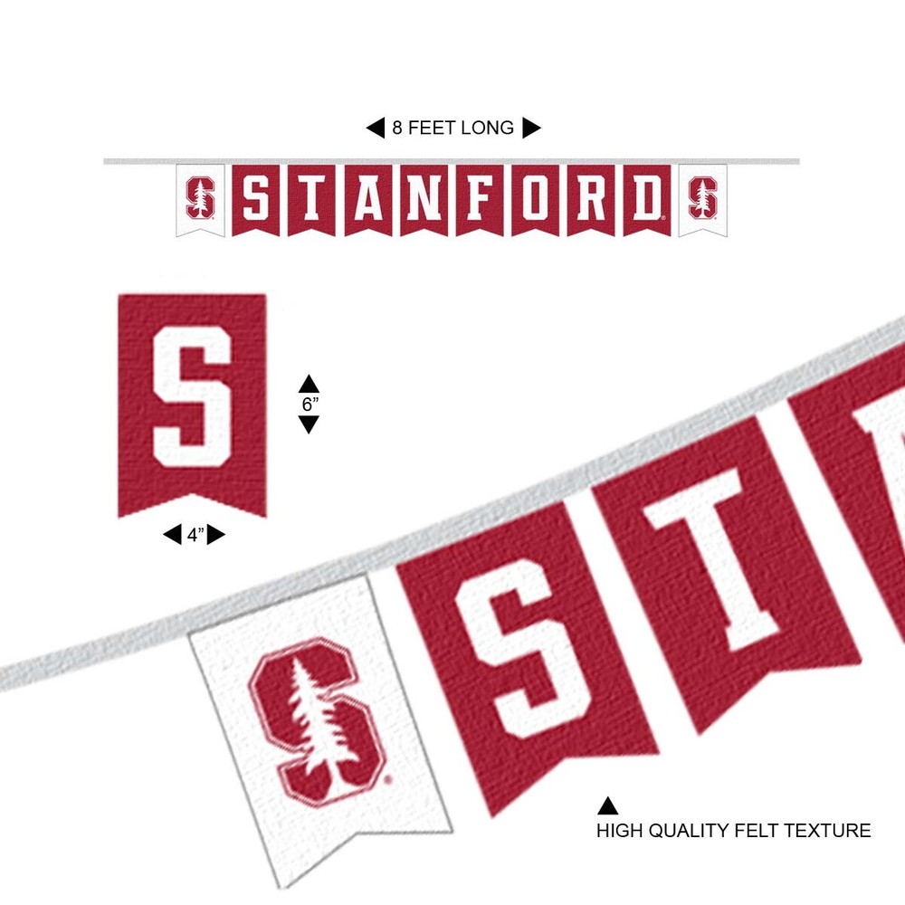 Stanford Cardinal Banner Flags On A String