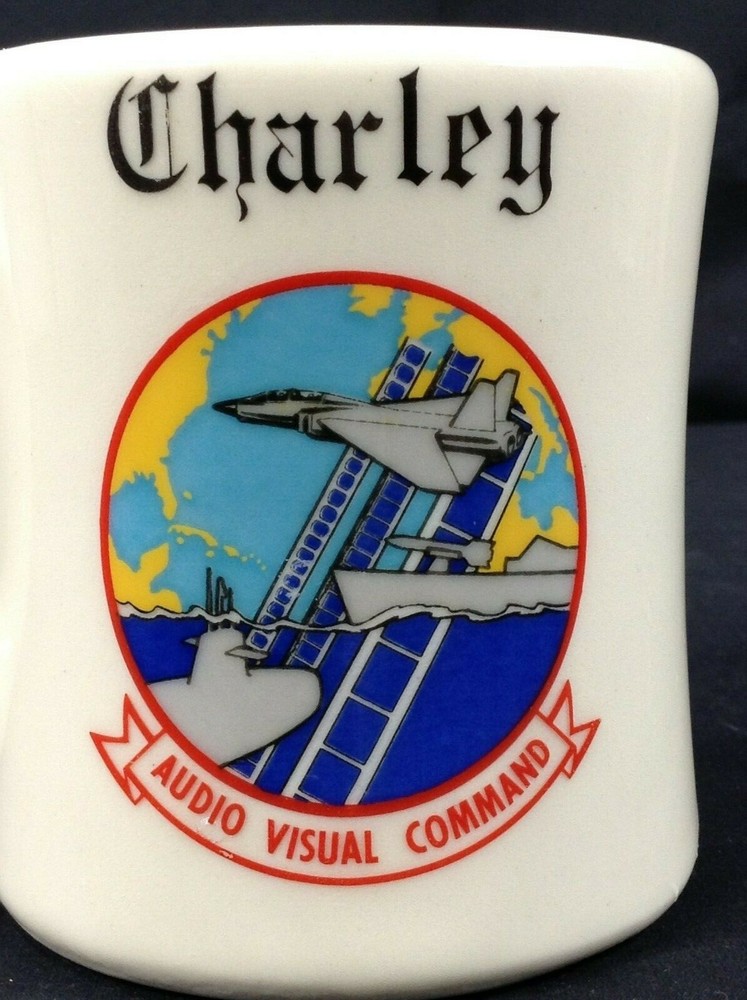 US Navy Audio Visual Command Military Ceramic Diner Coffee Mug - Charley