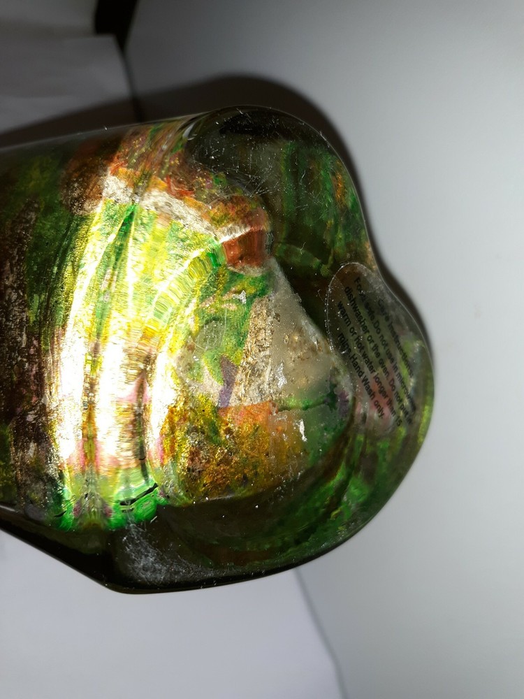 HEART Shaped FOIL Lined 10" VASE