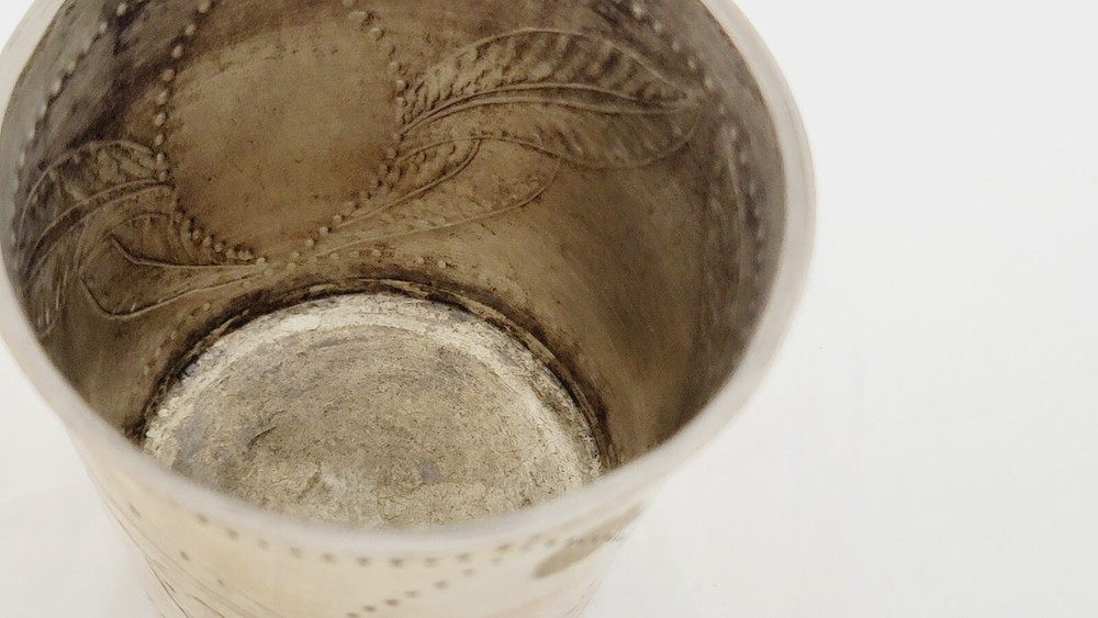 ANTIQUE STERLING SILVER CUP / BEAKER 1790'S