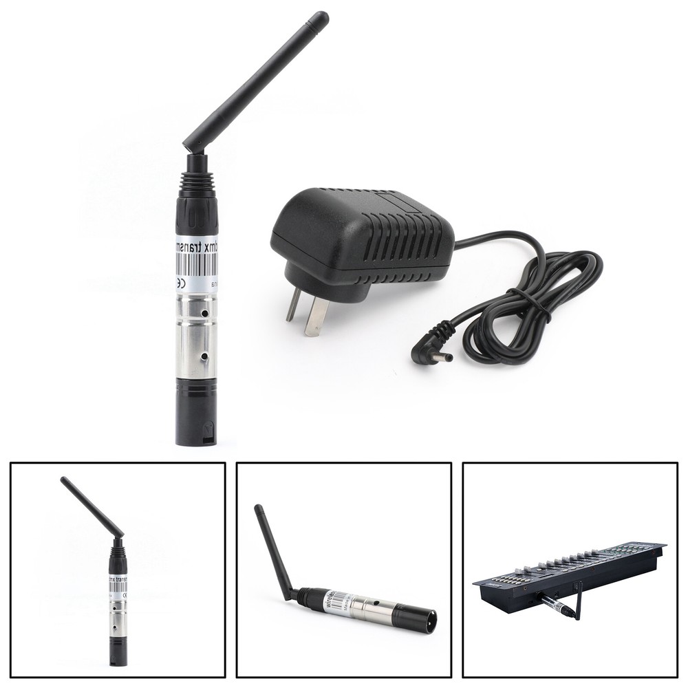 👍DMX512 Wireless Transmitter Receiver DMX Controller 2.4G Stage Lighting AU
