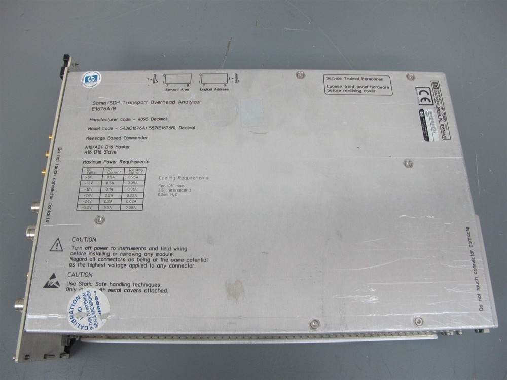 HP E1676B Sonet/SDH Transport Overhead Analyzer VXI Module E1676A/B