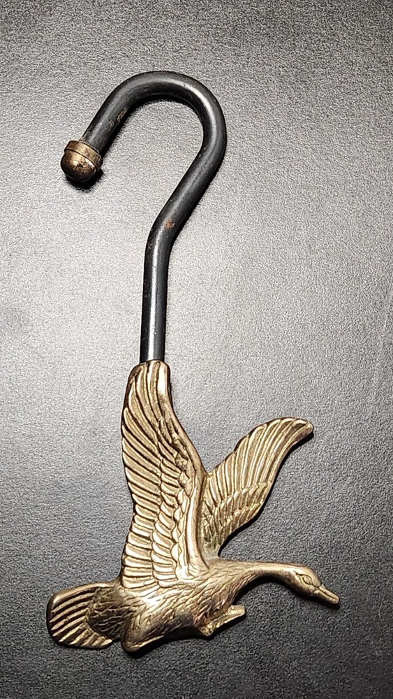 Flying Solid Brass Goose Open/Close Fireplace Damper Pull