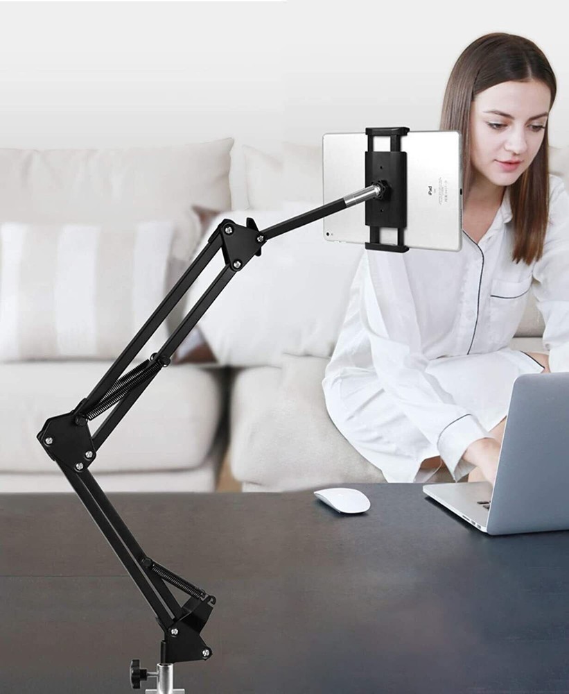 Foldable Tablet Stand for Bed Tablet Stand Adjustable 360 Degree Rotating Bed Ta