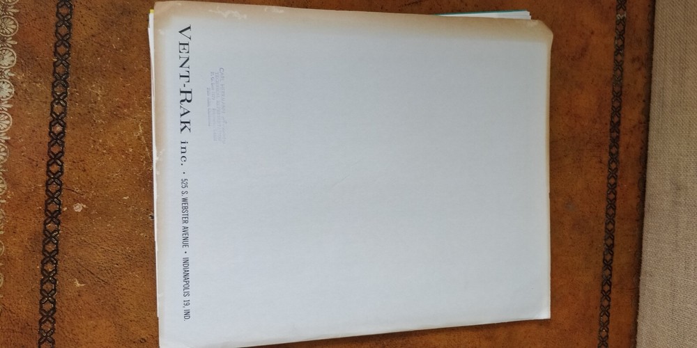 1950s Vent RaK Inc ~ Catalog / Data Sheets ~ Electronic Enclosures Storage