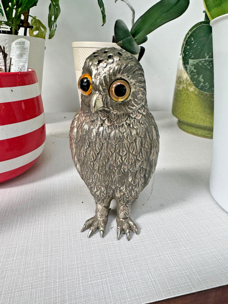 Silver Plate Owl Sugar Caster Corbell and Co.