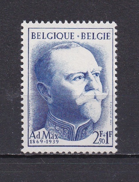Belgium  B611 MNH,  Adolphe Max, 1957