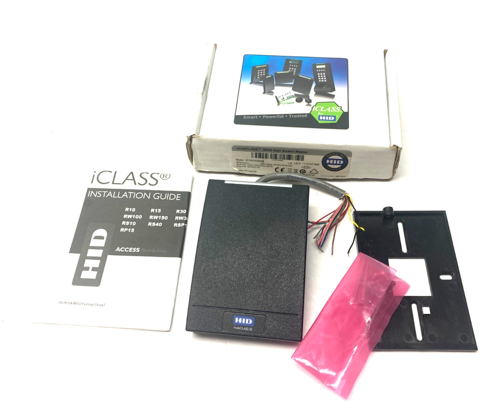 HID 6125CKN0005 multiCLASS RP40 Smart Card Wall Switch Reader