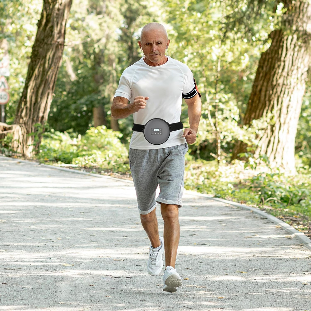 CD Player Storage Bag 6" Disk Case Adjustable Shoulder Strap Waist Band Window