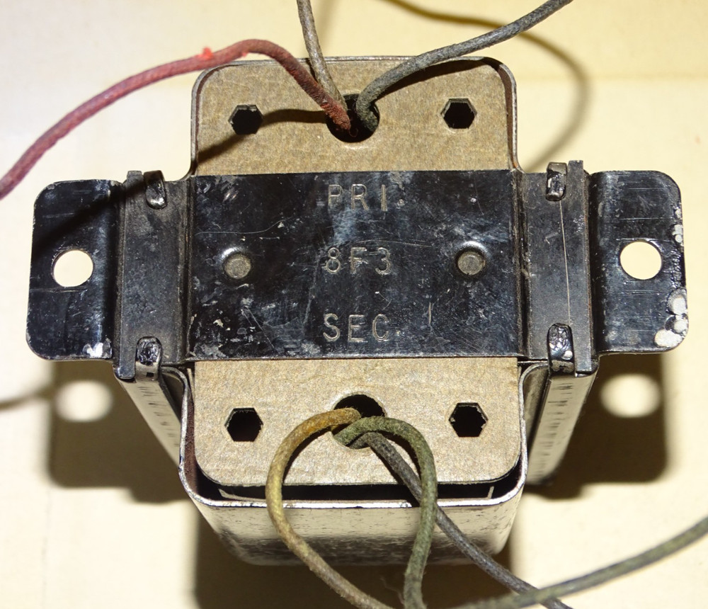 Thordarson Type 72D01 Transformer, Pri 4360 Ohms, Sec 2572 Ohms