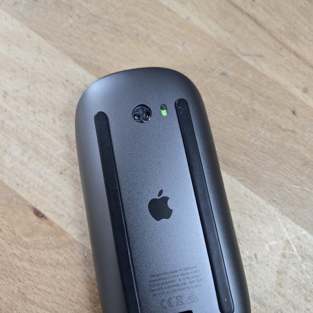 Apple Magic Mouse 2 Black A1657 Wireless Rechargeable Tested Works
