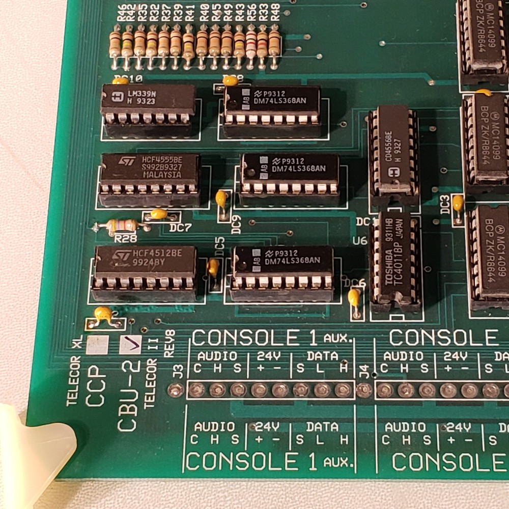 Telecor II CBU-2 Rev 8 Plug In Module Console Relay Control Board