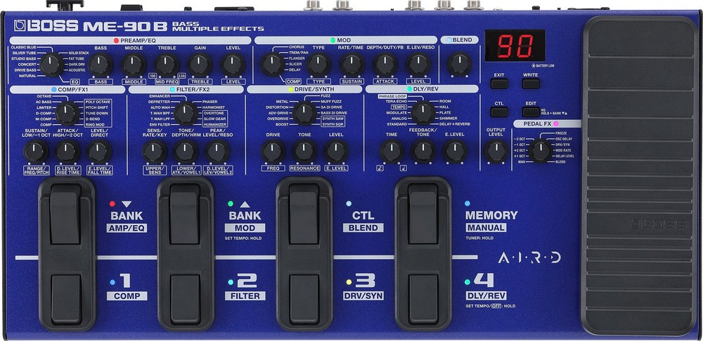 Boss ME-90B Bass Multi-Effects Processor w/ Power Supply