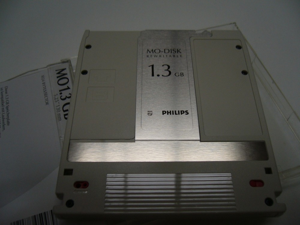 1.3GB MO disk Philips, Magneto Optical Disk 5.25" Rewritable, NEW