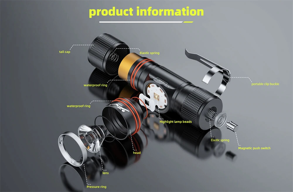 LED Diving Headlamp Scuba Dive Head Flashlight Underwater Diving Headlight