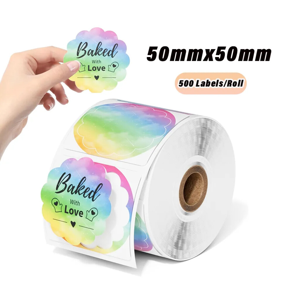 2" Direct Thermal Labels Holographic Self-Adhesive For Logo X-max Card Sticker