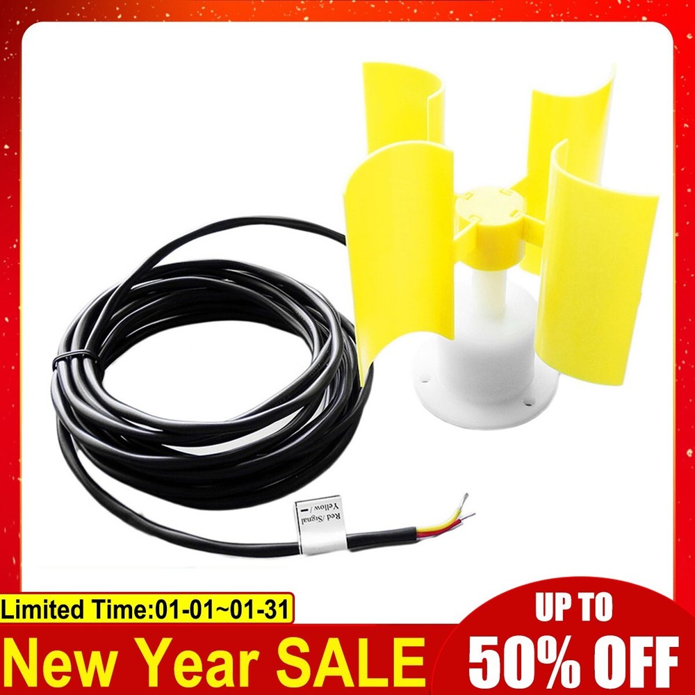 Wind Speed Sensor 12V/24V Voltage Output Anemometer +3M Cable Easy Installation