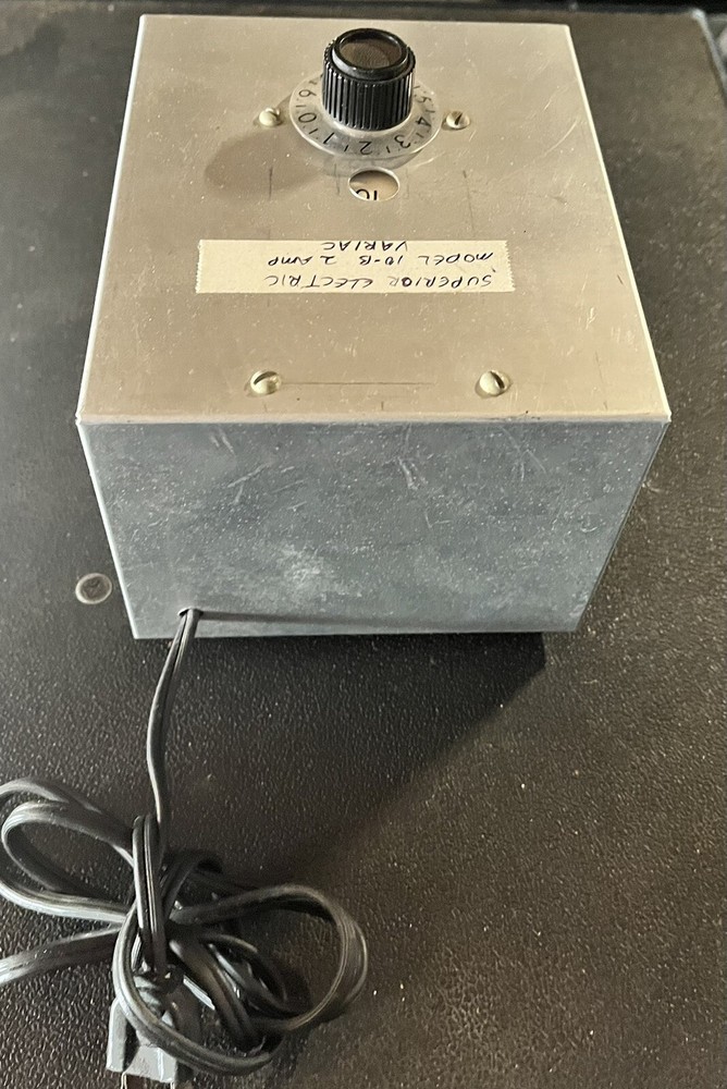 Superior electric 10 – B2 amp Variac Metal Box