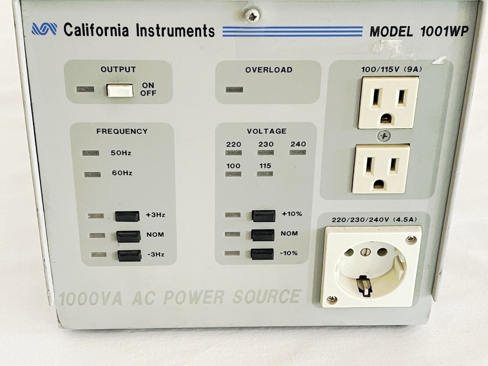 California Instruments Model 1001WP 1000VA AC Power Source Frequency Changer