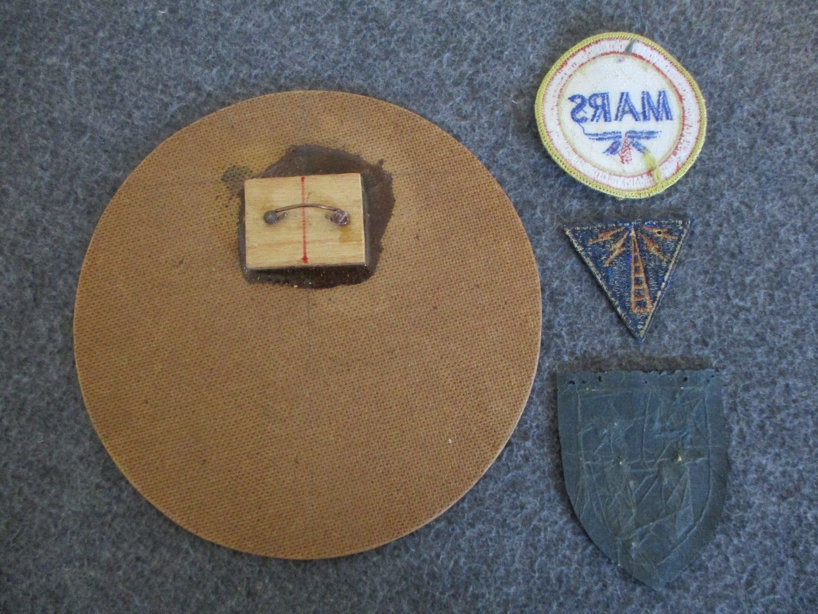 WWII COMMUNICATIONS SPECIALIST CBI THEATER MILITARY AFFILIATE+(MARS) PATCH/SIGN