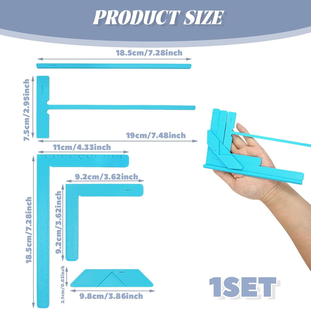 5 Pack Bookbinding Easy Scrapbooking Tools, Durable Starter Binding Kits with T