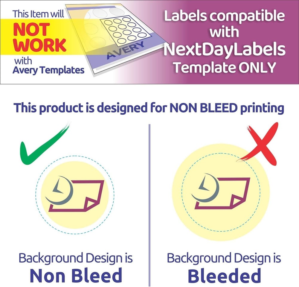2 Inch Round Labels Matte White Sticker Sheets for Printing 50 Sheets