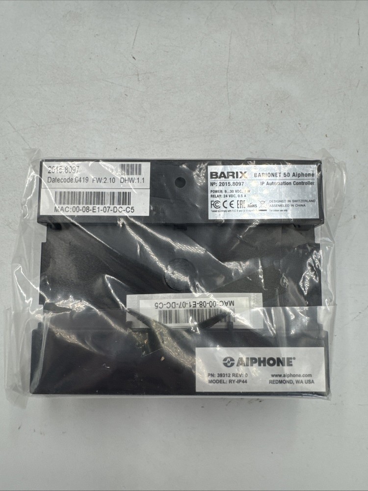 Aiphone RY-IP44 IP Relay Adapter Module Access Control Interface NEW