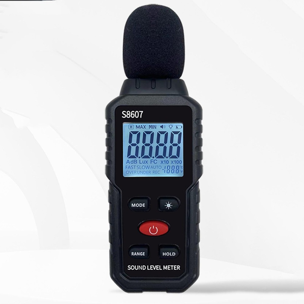 Meter Professional Noise Meter Backlit Display 30-130dB Data Hold Digital Sound
