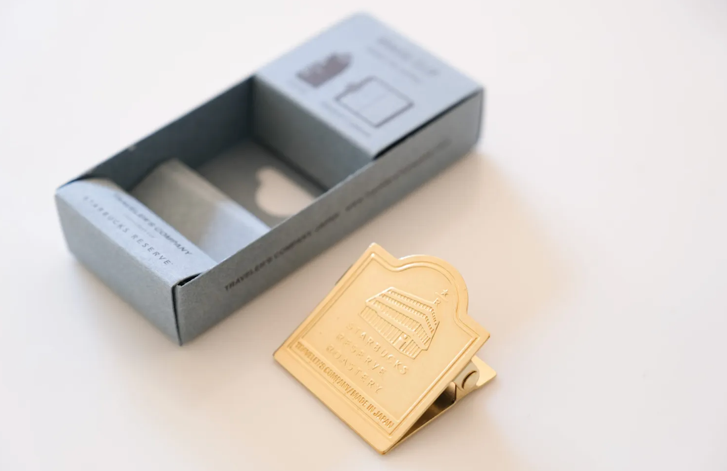 TRAVELER'S notebook Starbucks Reserve Roastery Tokyo Brass Clip Façade limited