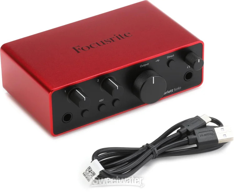 Focusrite Scarlett Solo 4th Gen USB Audio Interface